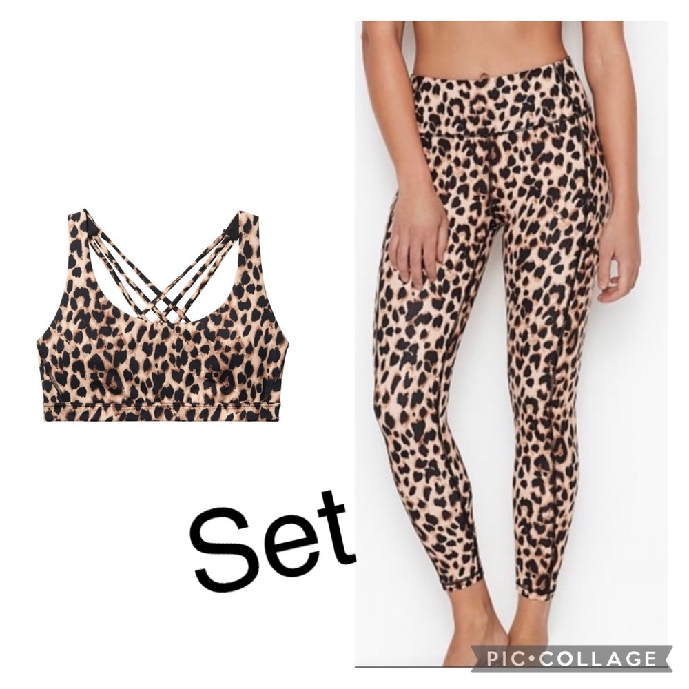 Victoria’s Secret leopard print workout set